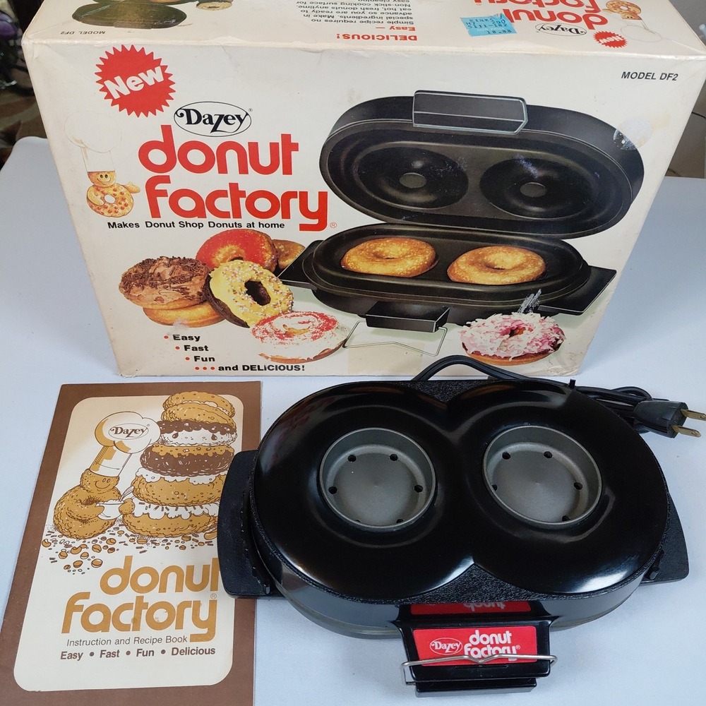 Dazey Donut Factory DF2 Vintage 1977 Electric Donut Maker Machine Tested